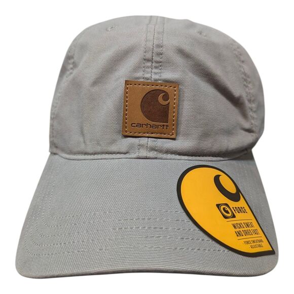 Carhartt Force Canvas Grey Strapback Cap Adjustable Hat Unisex - Picture 1 of 4